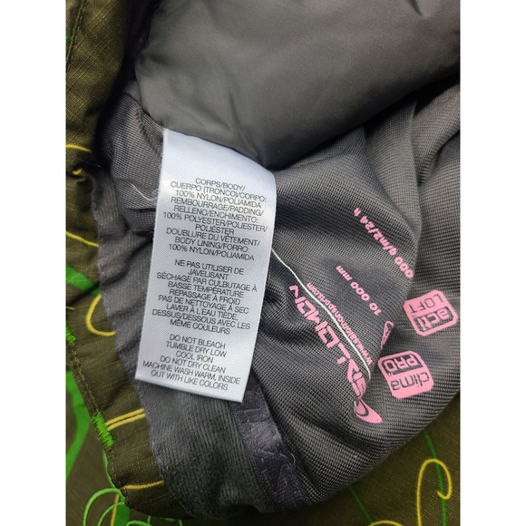 Salomon Snowlicious Women's Green Printed Cargo Clima Pro Snow Pants Size Small - Picture 12 of 13